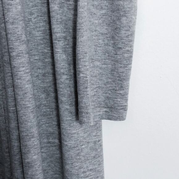 Adriano Goldschmied Longline Cardigan Rib Knit "Sophie Extended" Size Small Gray - Picture 7 of 16